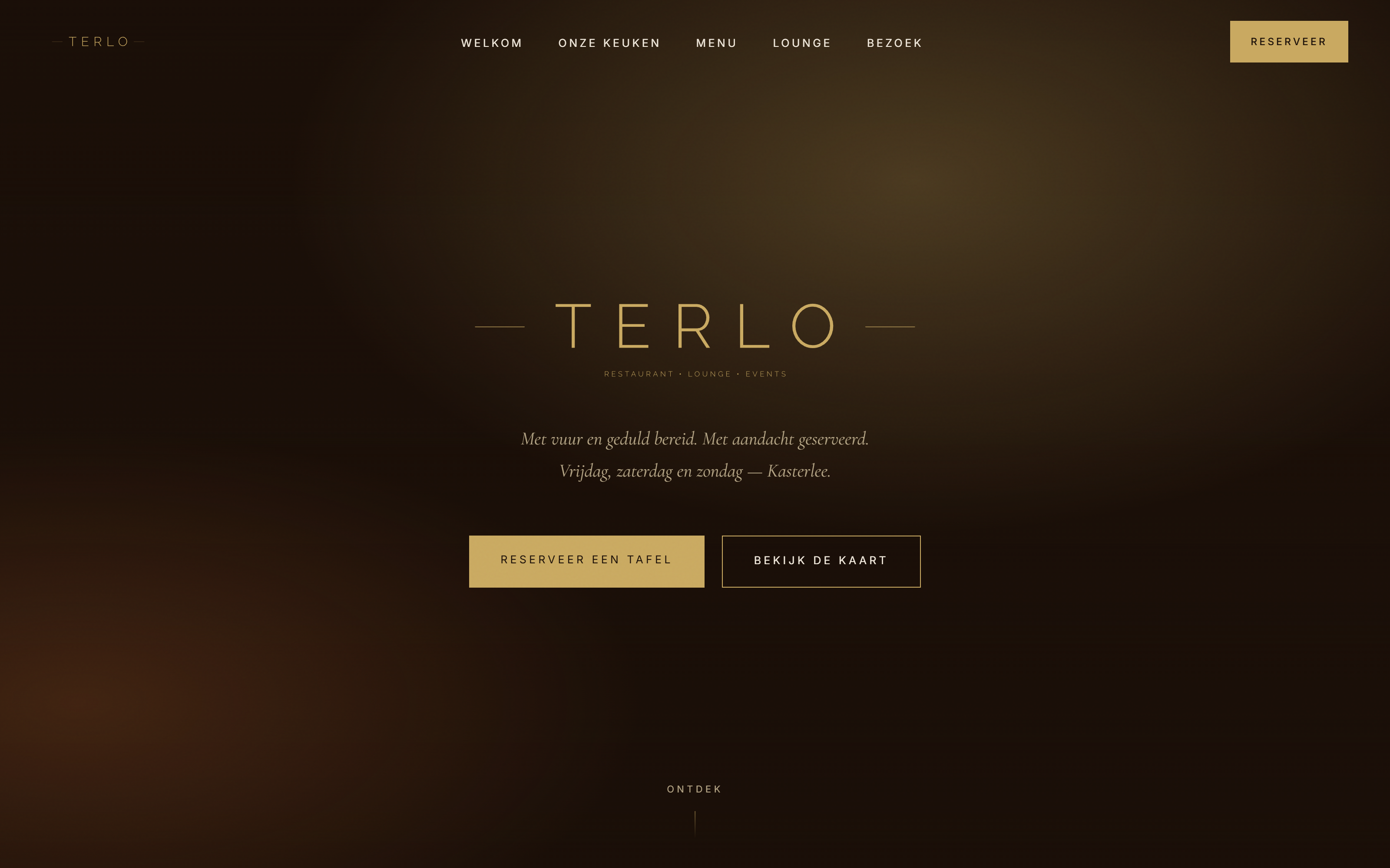 Terlo website door neptox, desktop